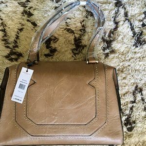 BCBG Generations Brown Hannah Satchel Purse